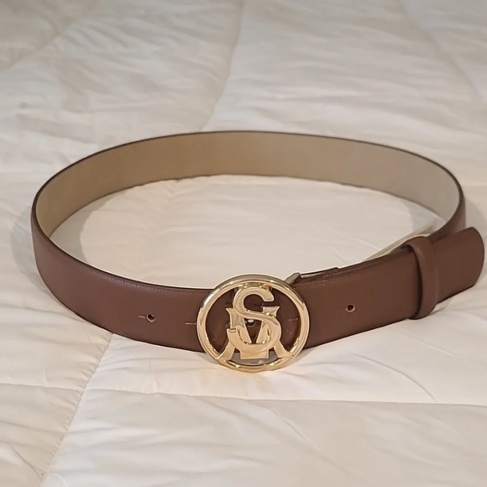 Steve Madden Belt‎ With Logo | NWT | Gold and Brown​